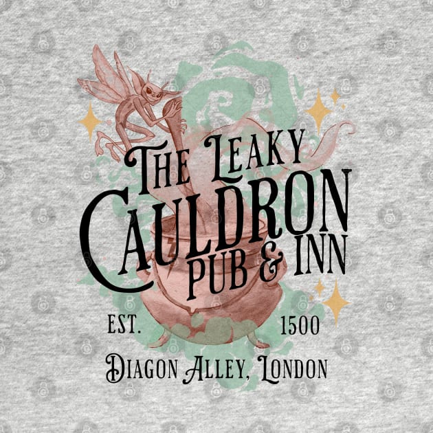 The Leaky Cauldron Pub and Inn Magical Drinks Design by Joaddo